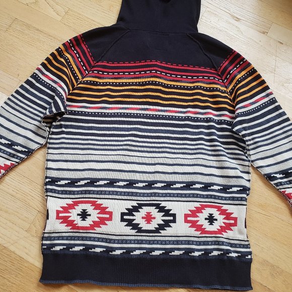 American Eagle Outfitters Men's Southwestern Hooded Sweater, Size: L - Picture 9 of 16
